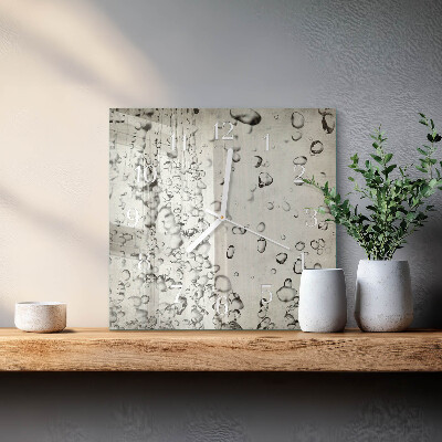Square wall clock Drops
