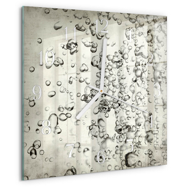 Square wall clock Drops