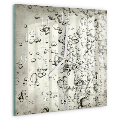 Square wall clock Drops