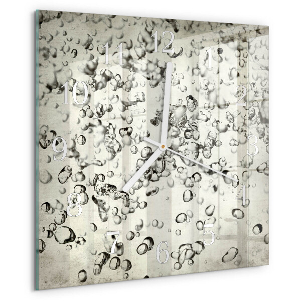 Square wall clock Drops