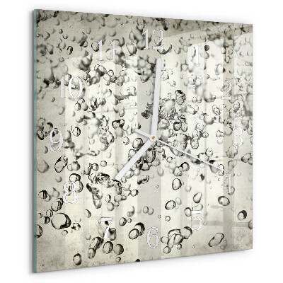 Square wall clock Drops