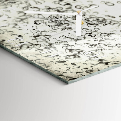 Square wall clock Drops