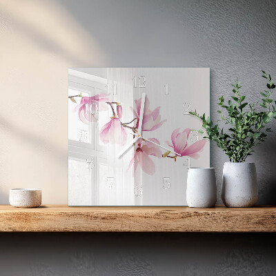 Square wall clock Magnolia