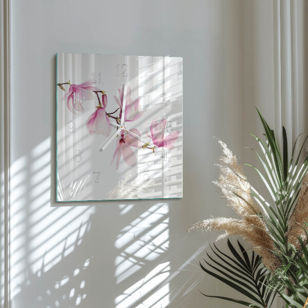 Square wall clock Magnolia