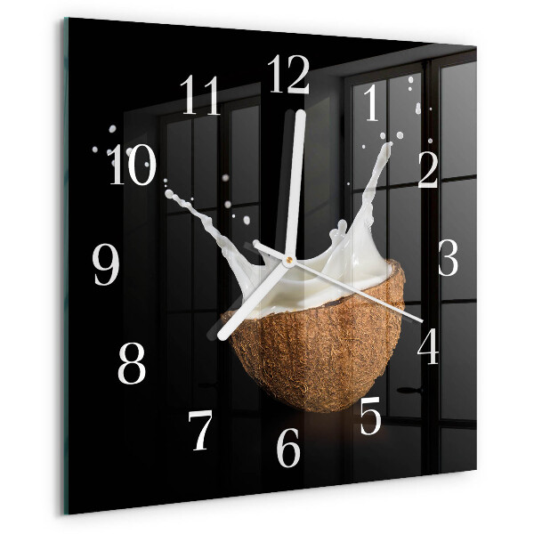 Square wall clock Coconut