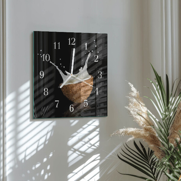 Square wall clock Coconut