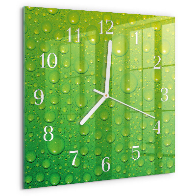 Square wall clock Drops