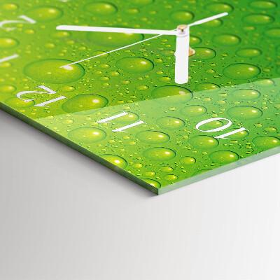 Square wall clock Drops