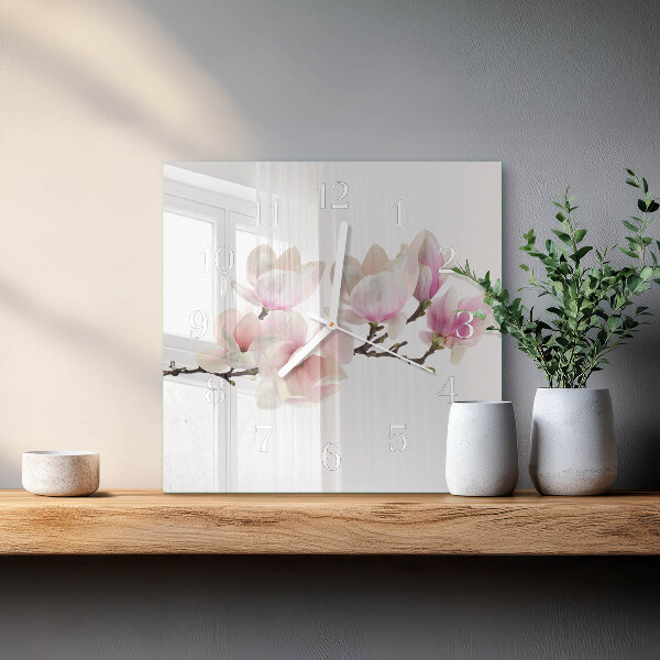 Square wall clock Magnolia