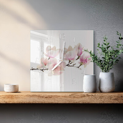 Square wall clock Magnolia