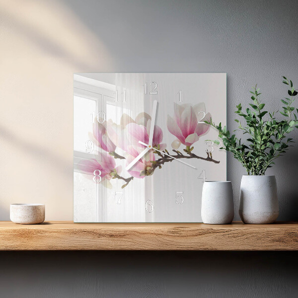 Square wall clock Magnolia