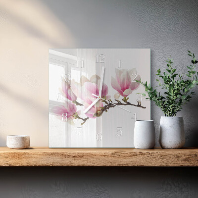 Square wall clock Magnolia