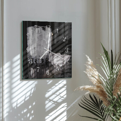 Square wall clock Ice