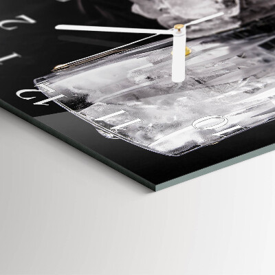 Square wall clock Ice