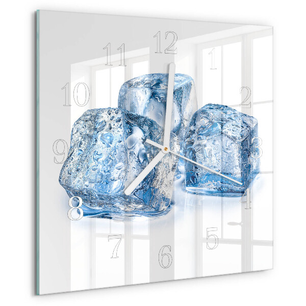 Square wall clock Ice