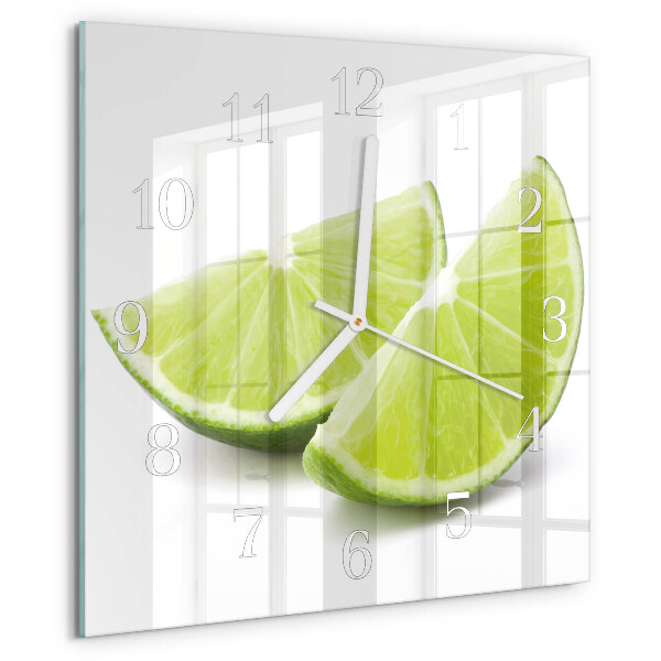 Square wall clock Calcium carbonate