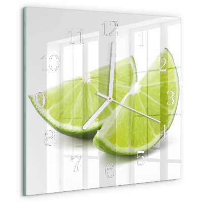 Square wall clock Calcium carbonate