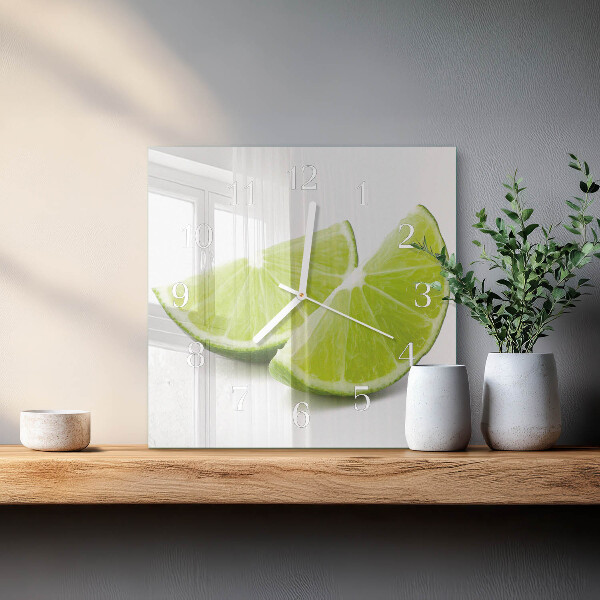 Square wall clock Calcium carbonate