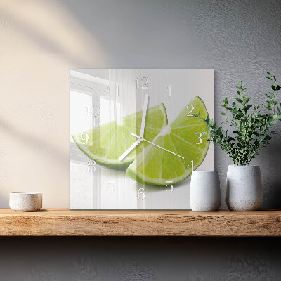 Square wall clock Calcium carbonate