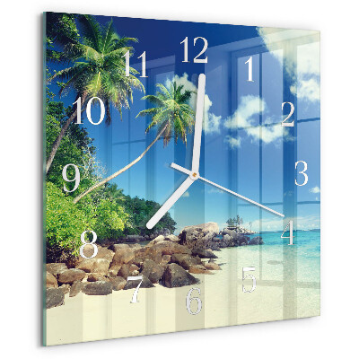 Square wall clock Palm Beach