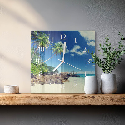 Square wall clock Palm Beach