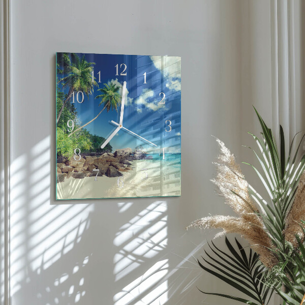 Square wall clock Palm Beach