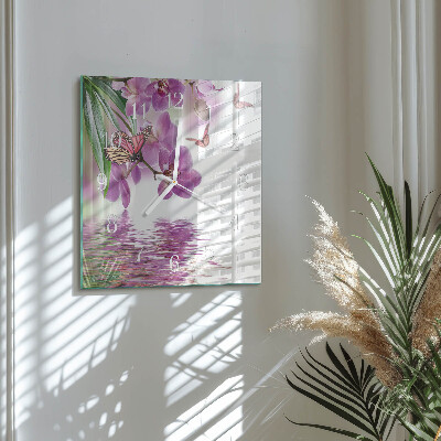 Square wall clock Butterflies