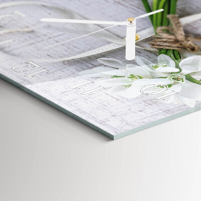 Square wall clock Bouquet of Flowers