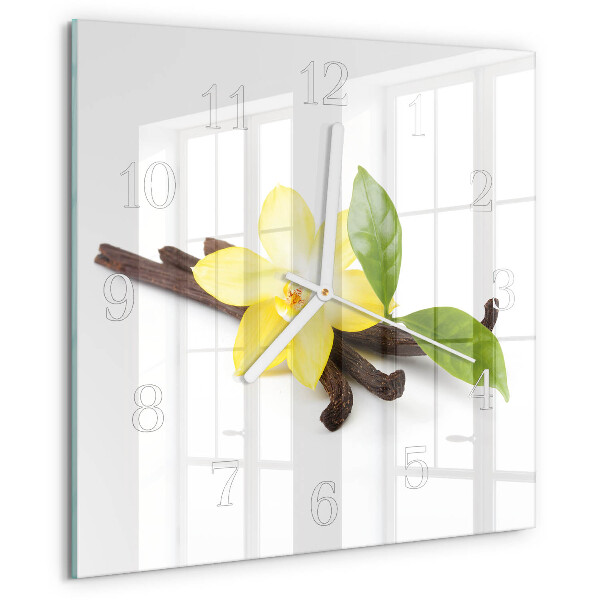 Square wall clock Vanilla Orchid
