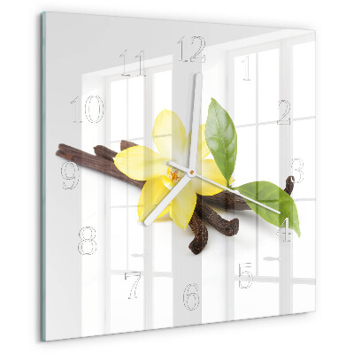 Square wall clock Vanilla Orchid