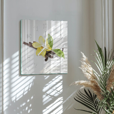 Square wall clock Vanilla Orchid