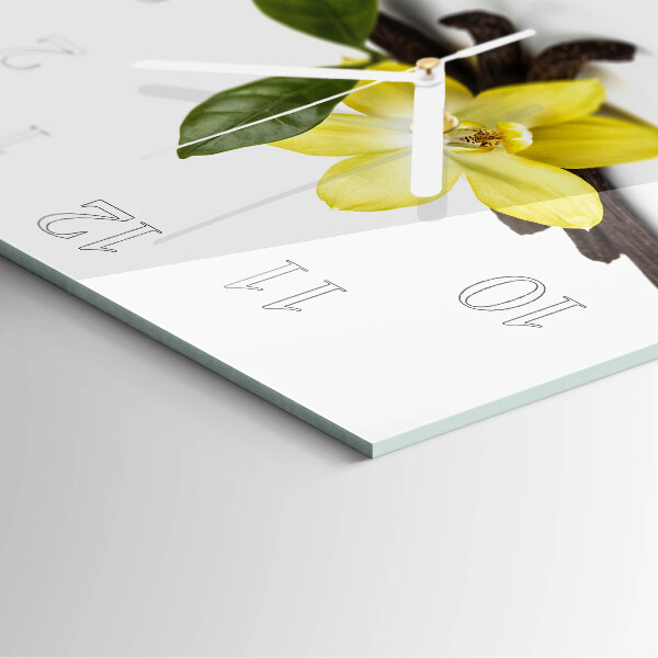 Square wall clock Vanilla Orchid