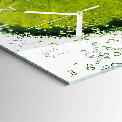 Square wall clock Calcium carbonate