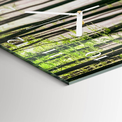Square wall clock Forest