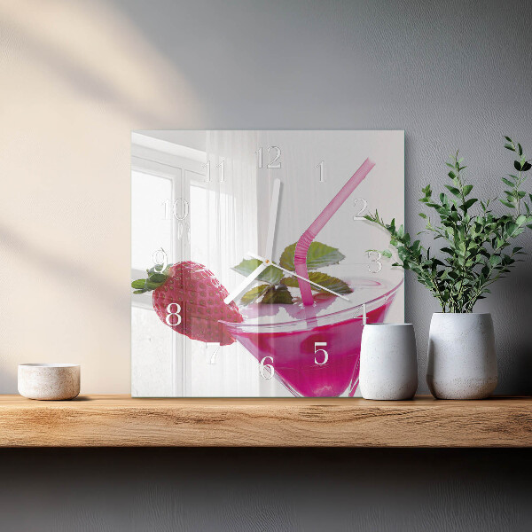 Square wall clock Cocktail