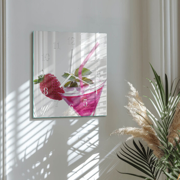 Square wall clock Cocktail