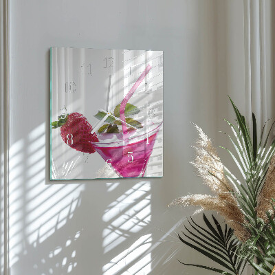 Square wall clock Cocktail
