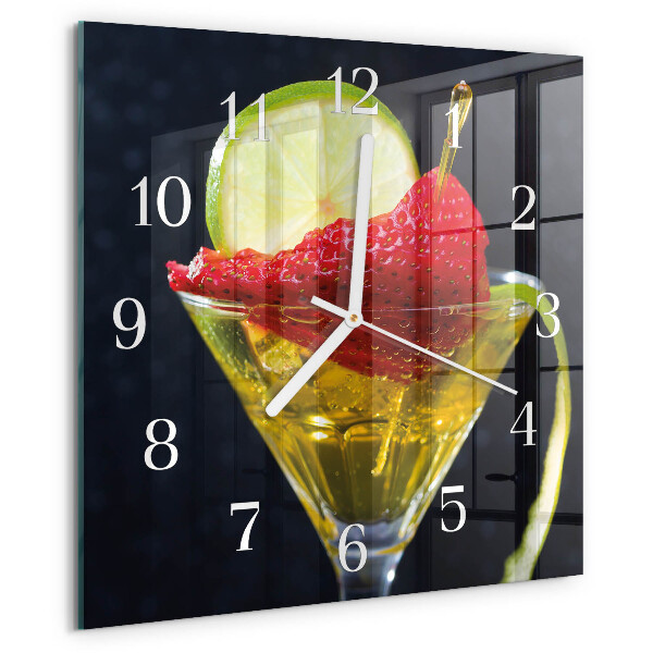 Square wall clock Cocktail
