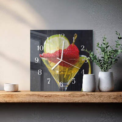 Square wall clock Cocktail