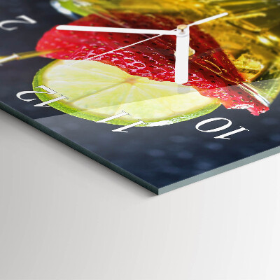 Square wall clock Cocktail