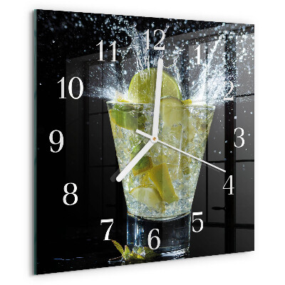 Square wall clock Cocktail