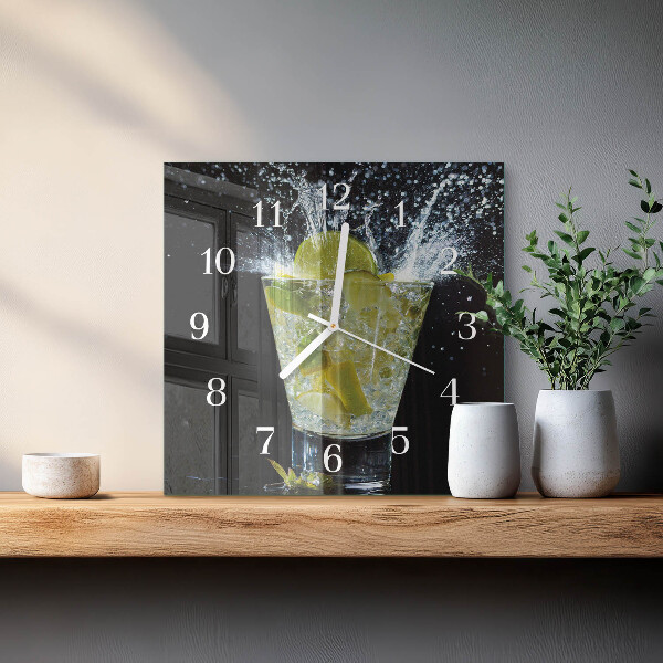 Square wall clock Cocktail