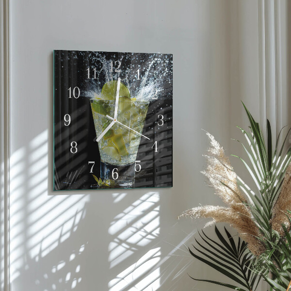 Square wall clock Cocktail