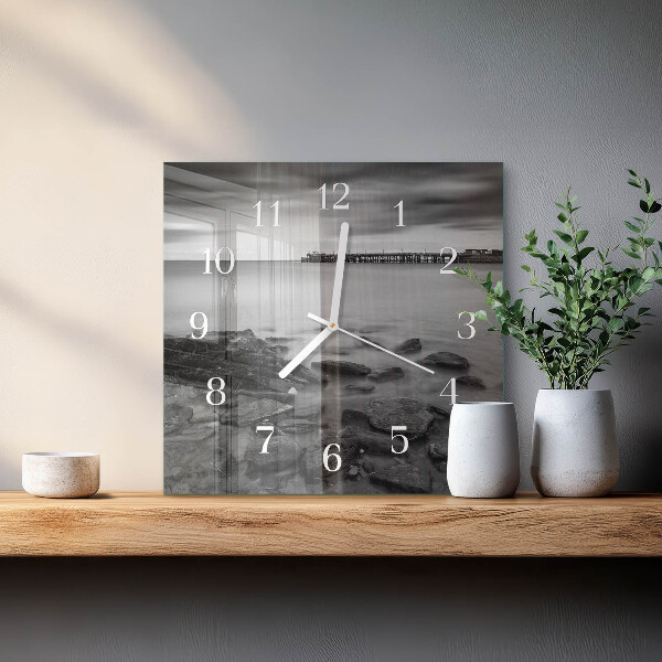 Square wall clock Riverbank