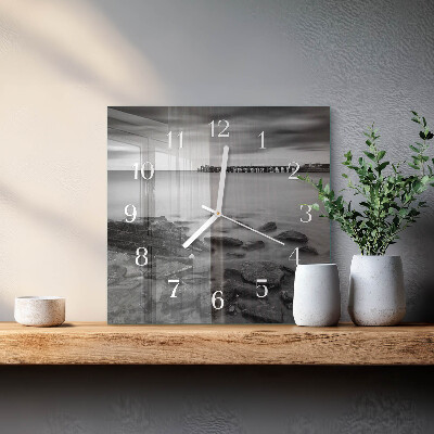 Square wall clock Riverbank