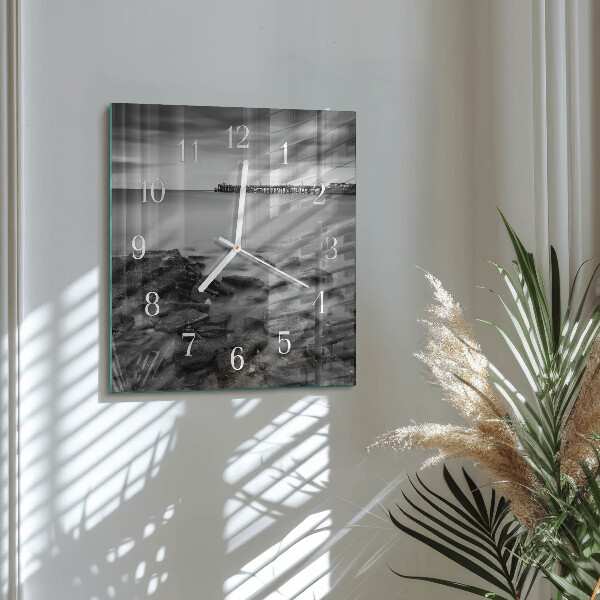 Square wall clock Riverbank