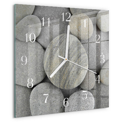 Square wall clock Stones