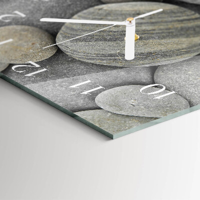 Square wall clock Stones