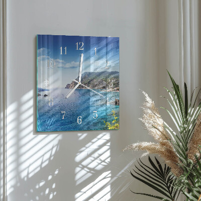 Square wall clock Bay