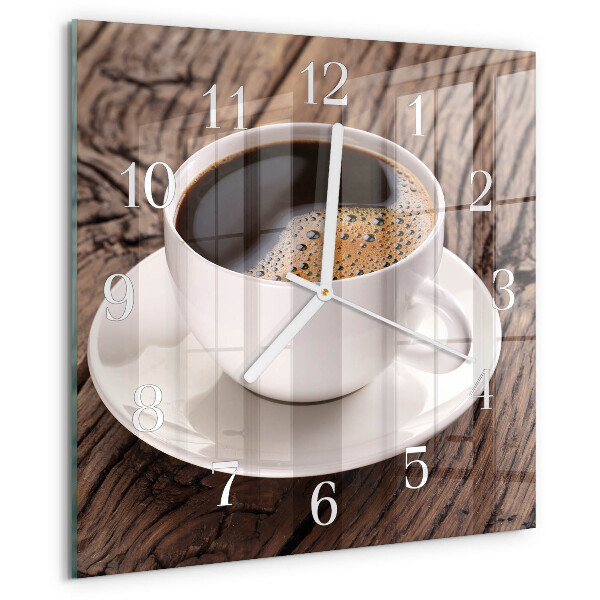 Square wall clock Coffee
